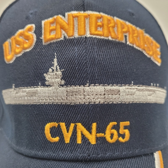 Official Licensed Product US Navy Embroidered USS Enterprise CVN-65 Baseball Hat - Picture 9 of 9